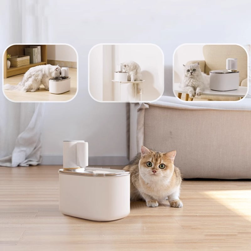 Smart Cat Water Dispenser Wireless Automatic Filter Cartridge Circulating Flowing Water Non-Electric Pet Water Feeder