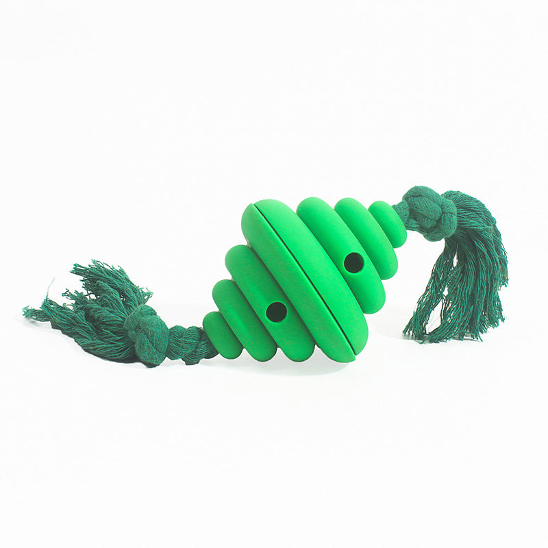 Pet Dog Bite Tug of War Toy Ball Interactive Anti-Choke Tear-Resistant Slow Food Slow Food Food Dropping Ball