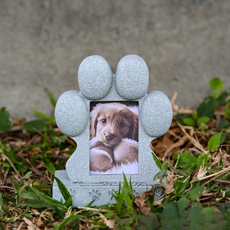 Pet Tombstone Pet Dog Cross-Border Creative Resin Simulation Memorial Stone Animal Cat Tomb Memorial Crafts Ornaments