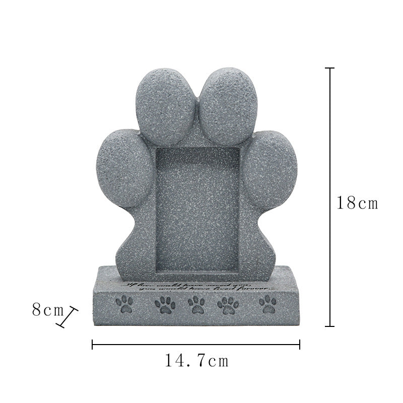 Pet Tombstone Pet Dog Cross-Border Creative Resin Simulation Memorial Stone Animal Cat Tomb Memorial Crafts Ornaments