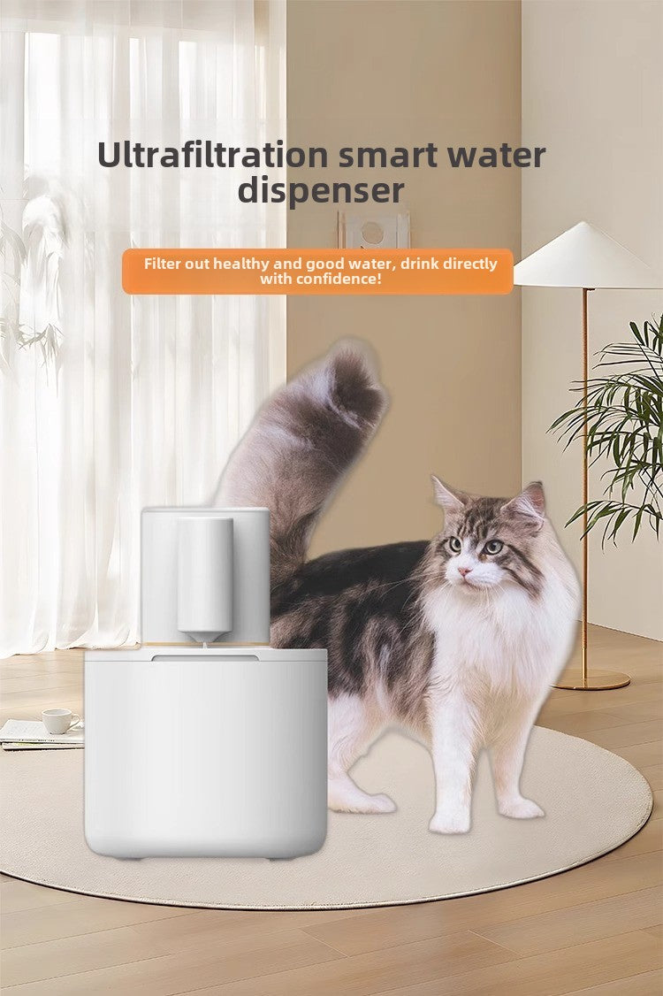 Smart Cat Water Dispenser Wireless Automatic Filter Cartridge Circulating Flowing Water Non-Electric Pet Water Feeder