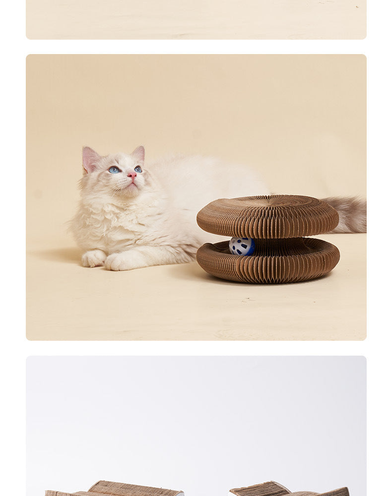 Cat's Paw Pad Cat Claw Grinding Tool Corrugated Paper Wear-Resistant Cat Toy Thickened Cat Scratch Board