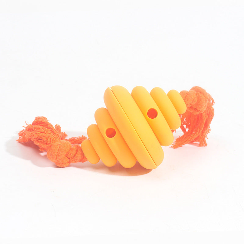 Pet Dog Bite Tug of War Toy Ball Interactive Anti-Choke Tear-Resistant Slow Food Slow Food Food Dropping Ball