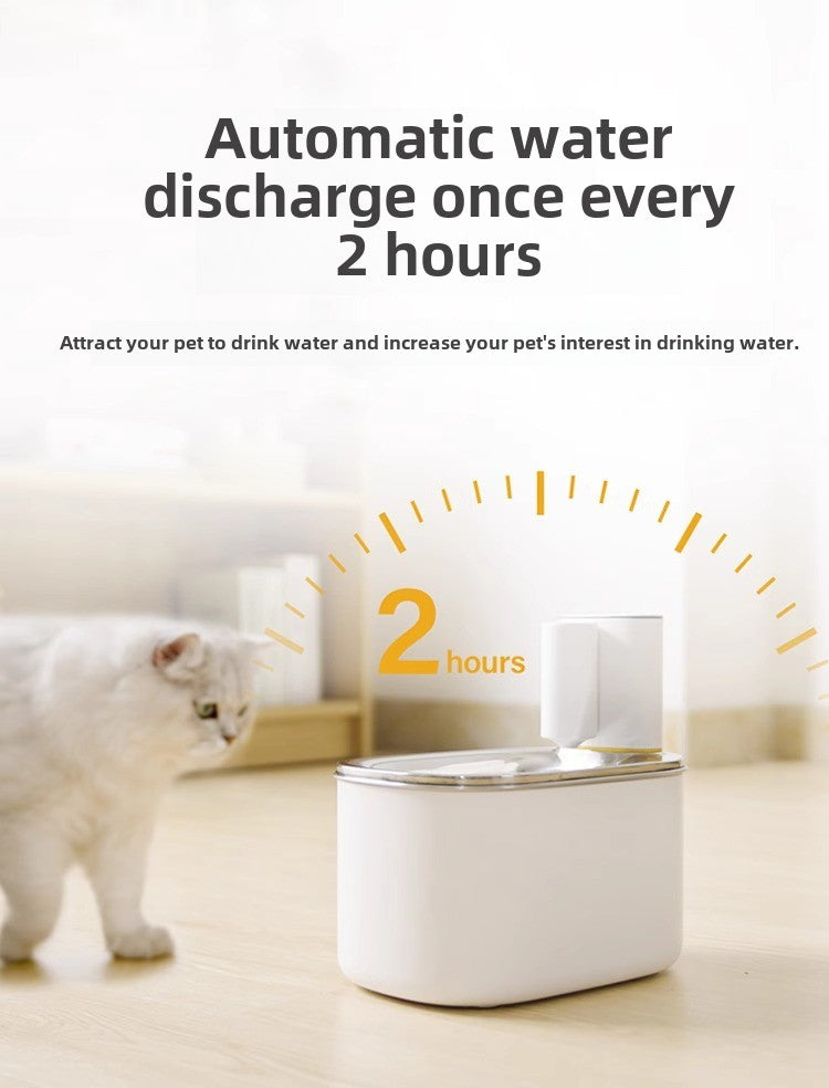 Smart Cat Water Dispenser Wireless Automatic Filter Cartridge Circulating Flowing Water Non-Electric Pet Water Feeder